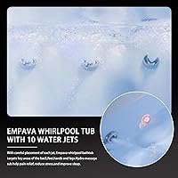 Vista 5 de Empava Bañera de hidromasaje de masaje remojo SPA Chromapy Jets Modelo 2021 72JT367