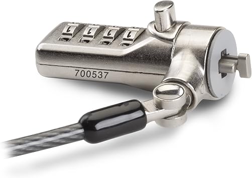 Laptop combination Cable Lock for any devices featuring a Kensington Security Slot 302140S
