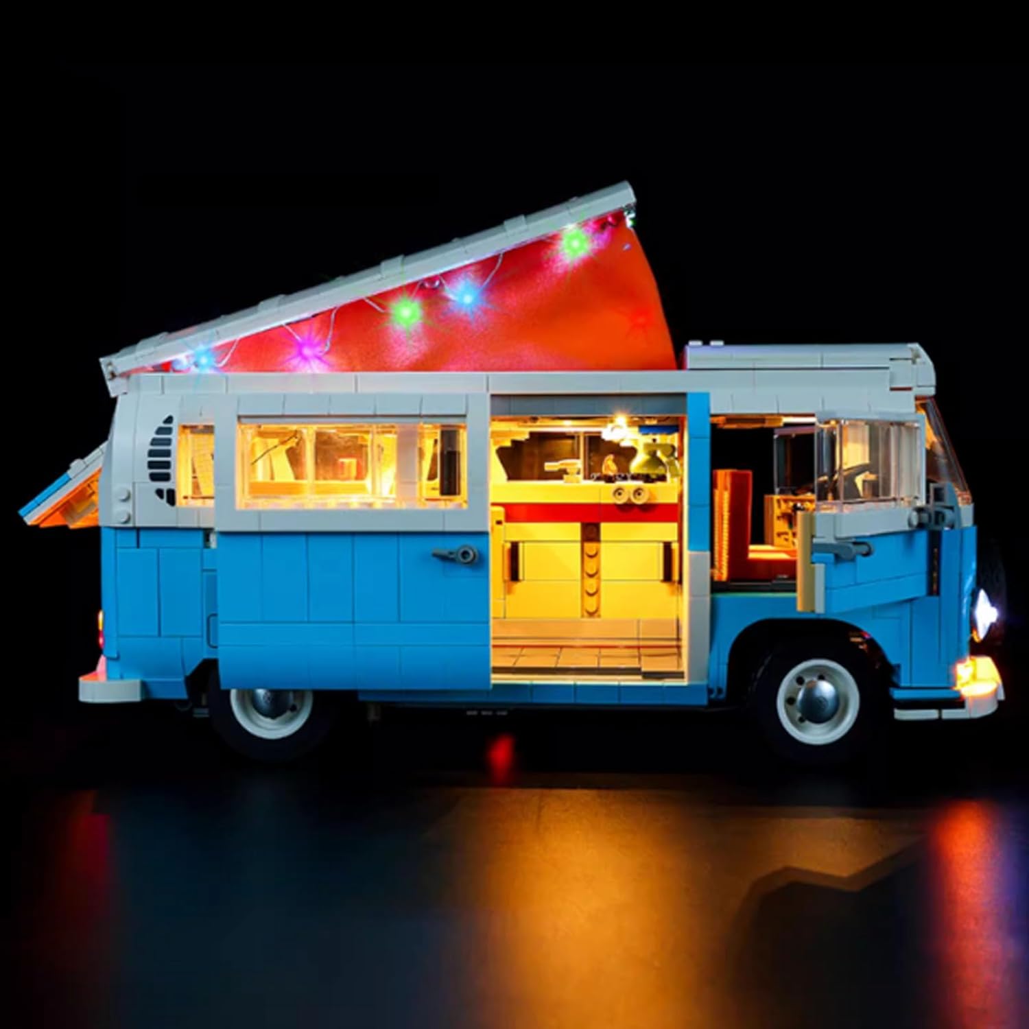 LED Lighting Kit Compatible with Lego 10279 T2 Camper Van Series LED Light Set (Model Kit Not Included - Lighting Components Only) (Standard Style)