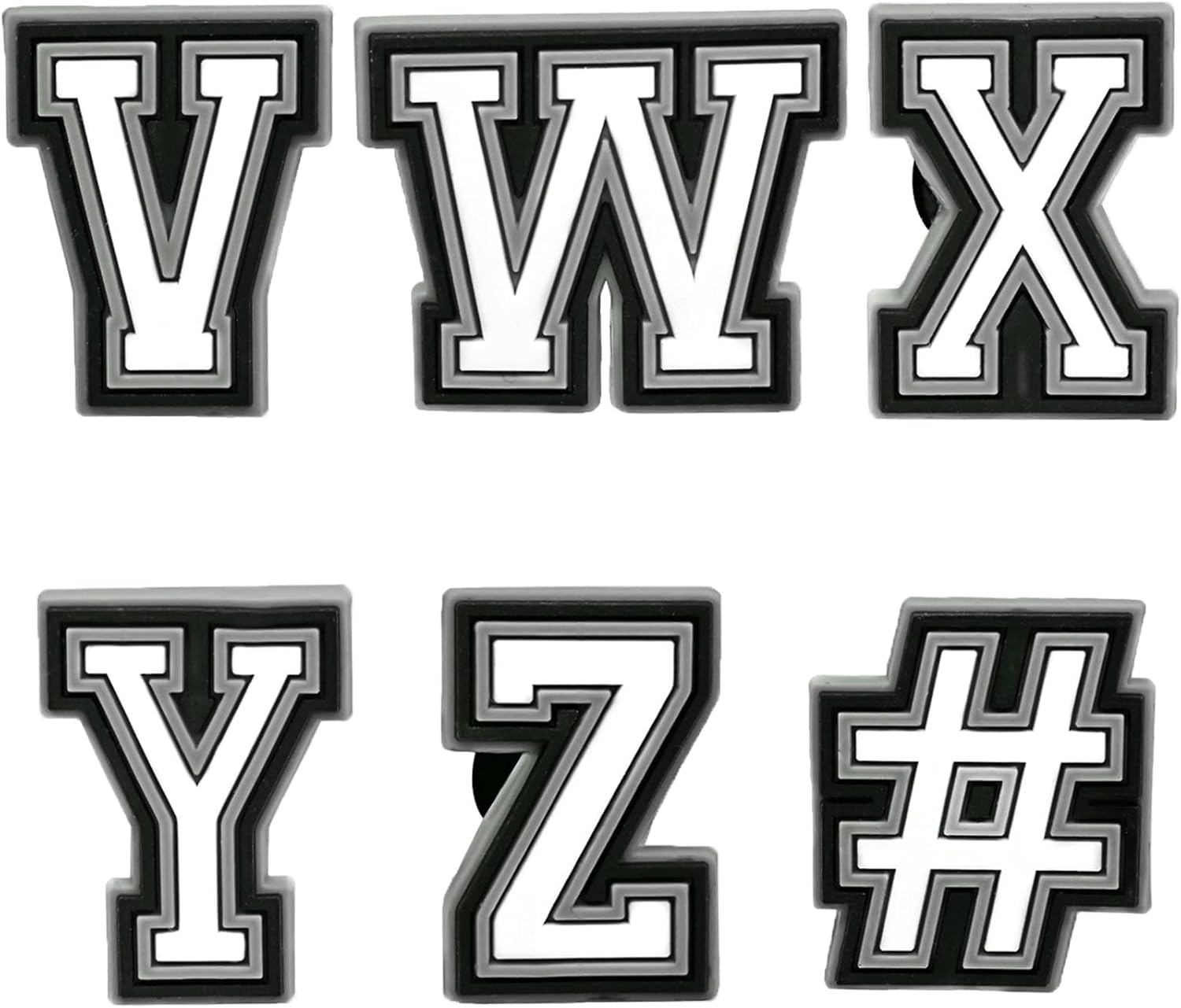 Miniatura 6 de vshougou Lot of 35,42,50,80pcs PVC Different Shape Shoe Charms for Shoe Decoration