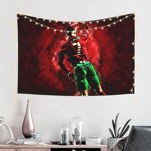 Miniatura 2 de Luja Dling Tapiz Ronaldo #7 para colgar en la pared, decoración de dormitorio, tapices de pared geniales de 60 x 40 pulgadas