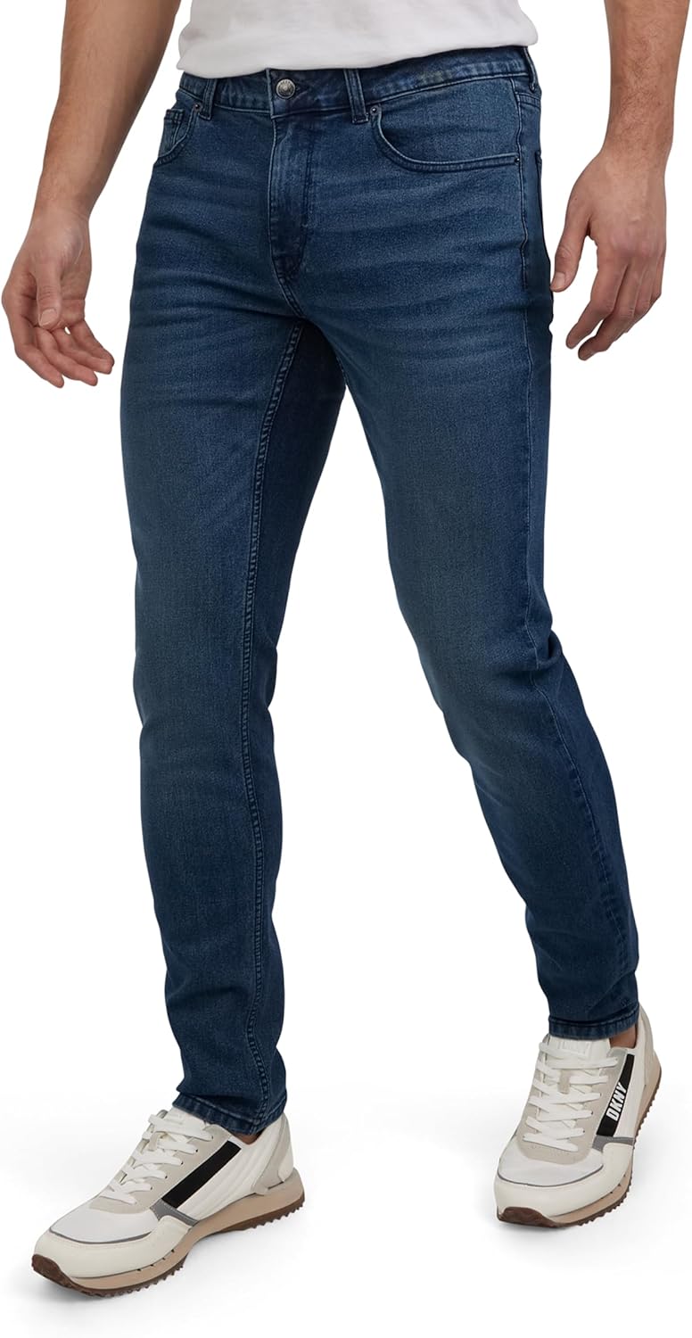 DKNY Men's Skinny Jeans - Premium Soft Stretch Denim Pants | Skinny Fit Jeans for Men