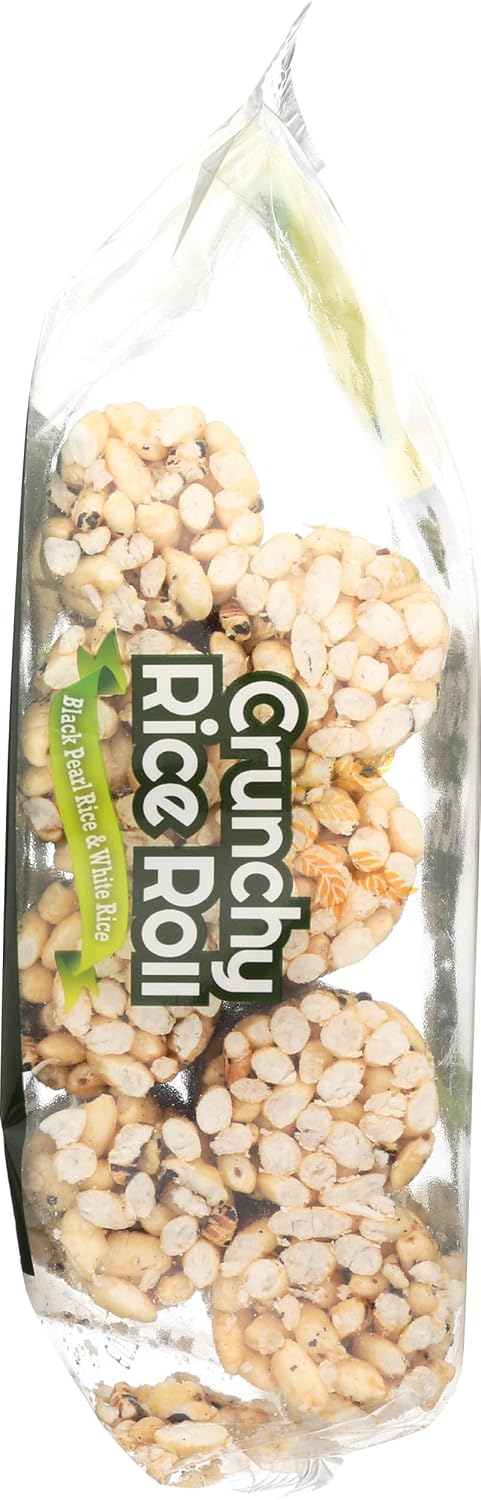J1 Crunchy Rice Roll, Black Rice and White Rice, 3.5 oz