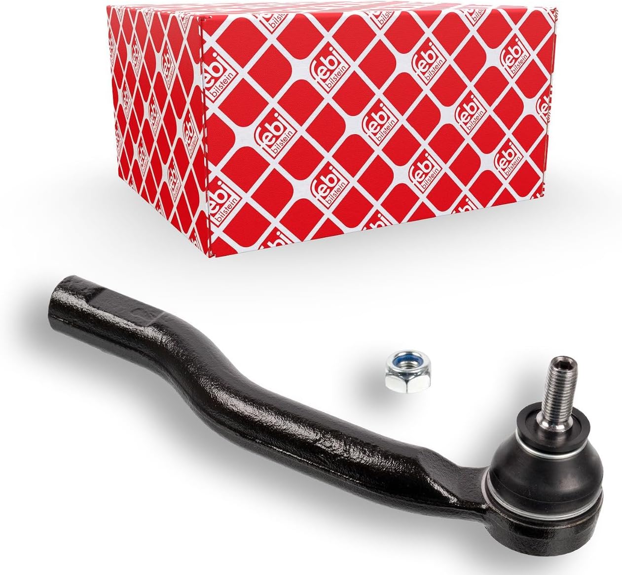 febi bilstein 30530 tie rod end with lock nut (front axle right) - Pack of 1