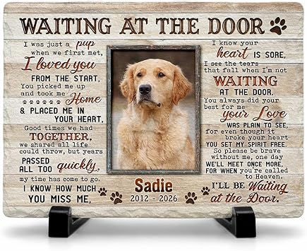 Dog Memorial Gifts for Loss of Dog, Personalized Dog Memorial Stone, Pet Memorial Gifts, Pet Loss Gifts, Pet Memorial Stones, Cemetery Decorations for Grave, Cat Memorial Gifts, Gifts for Cat Lovers