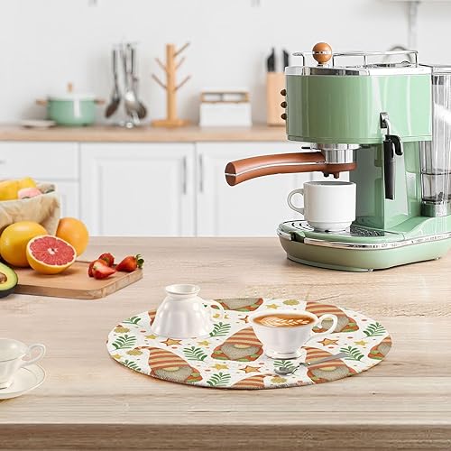 Miniatura 6 de 3 Pcs Microwave Trivet for Hot Dishes 15in Cotton Thread Weave Heat Resistant Hot Pad for Hot Pot Kitchen Aid Christmas New Year Gnome Stars Branch