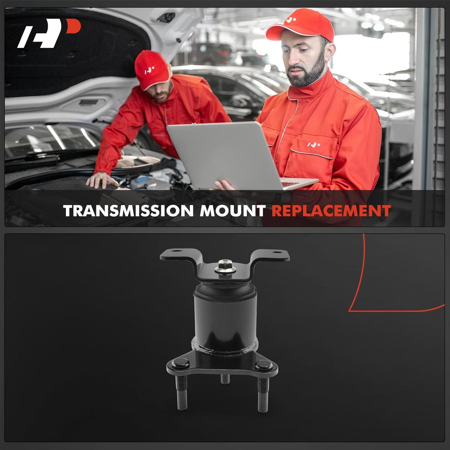 A-Premium Transmission Mount Compatible with Nissan Frontier 2005-2019, Xterra 2005-2010, 4.0L, Manual Transmission, RWD