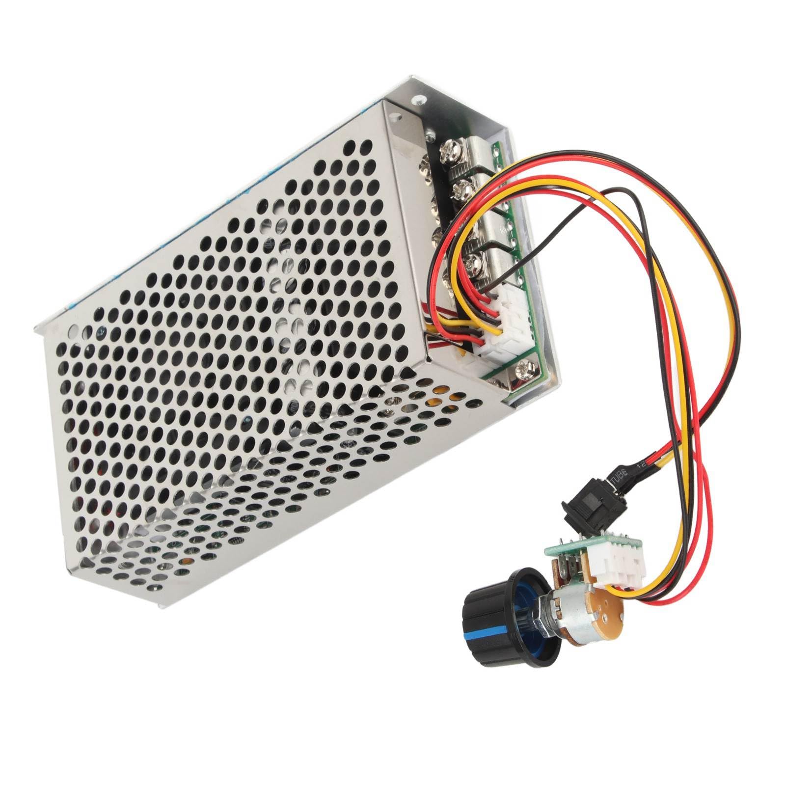 Goshyda 10-50 V 100 A 3000 W Regulator Prędkości Silnika Prądu Stałego Regulator PWM, Klasa Przemysłowa, Odporny na Niskie Temperatury, Uniwersalny do Silników Szczotkowych, Wentylator Samochodowy,