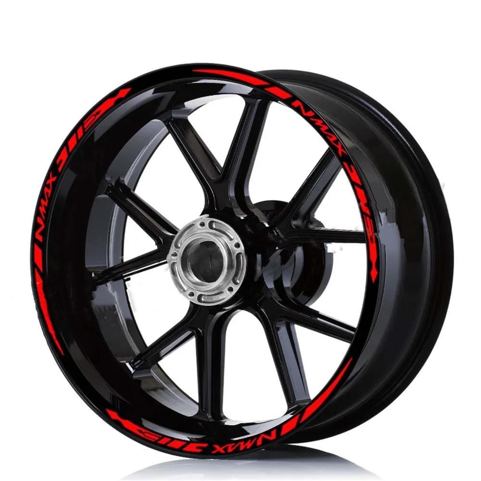 Stickers Motorcycle Stickers Reflective Wheel Rim for Nmax 125 155 Nmax125 Nmax155(Style 2)