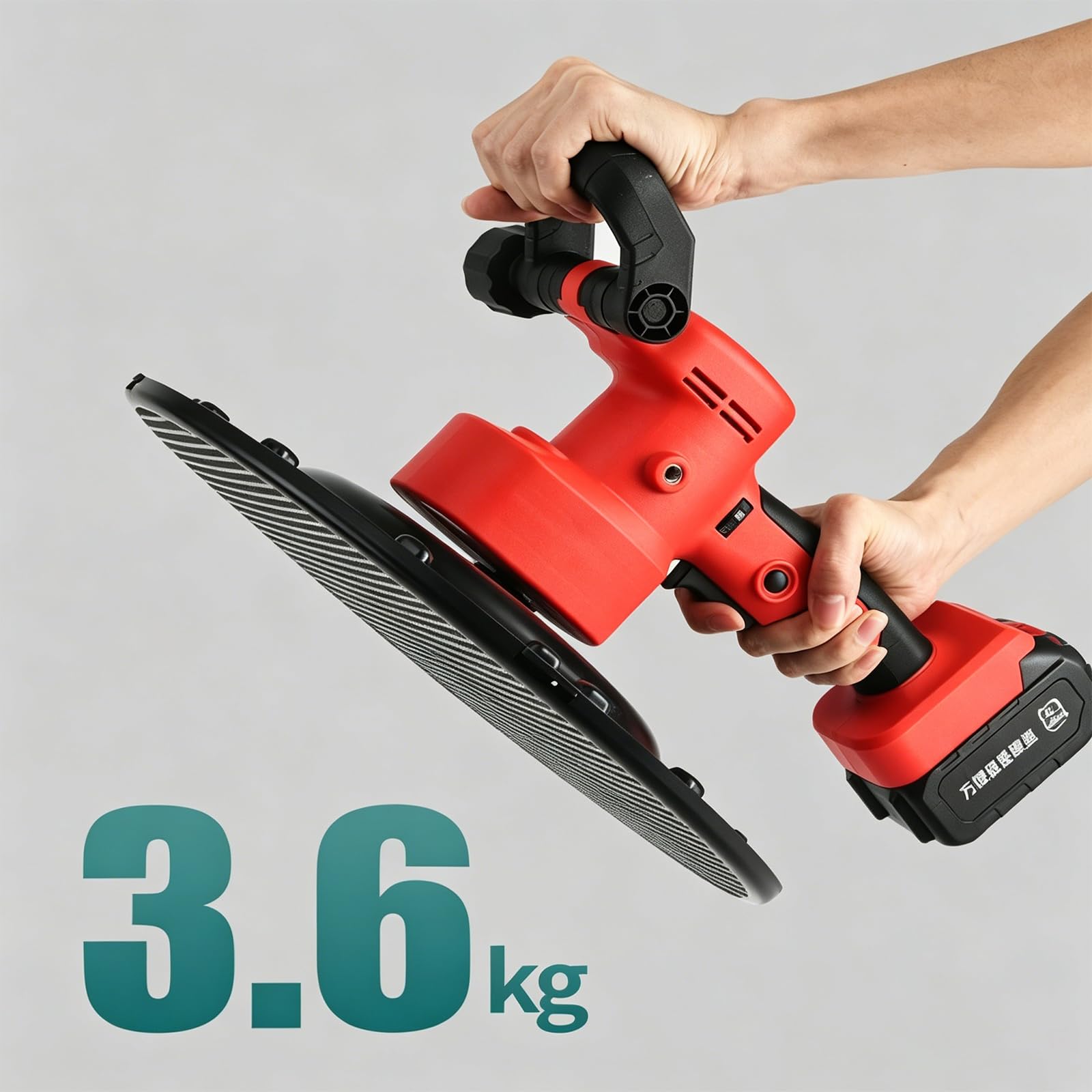 Elektryczna Zacieraczka Do Betonu, Akumulatorowa Polerka Do Ścian O Mocy 600–900 W Z 6 Regulowanymi Prędkościami, 40–300 Obr./min, Zawiera 1 Akumulator Litowy