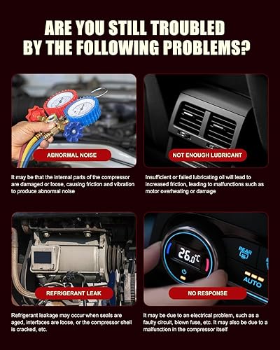 Miniatura 6 de Compresor de CA con embrague compatible con Nissan for Quest 3.5L 2004-2009 para Nissan para Murano 3.5L 2003-2007, CO 10863JC