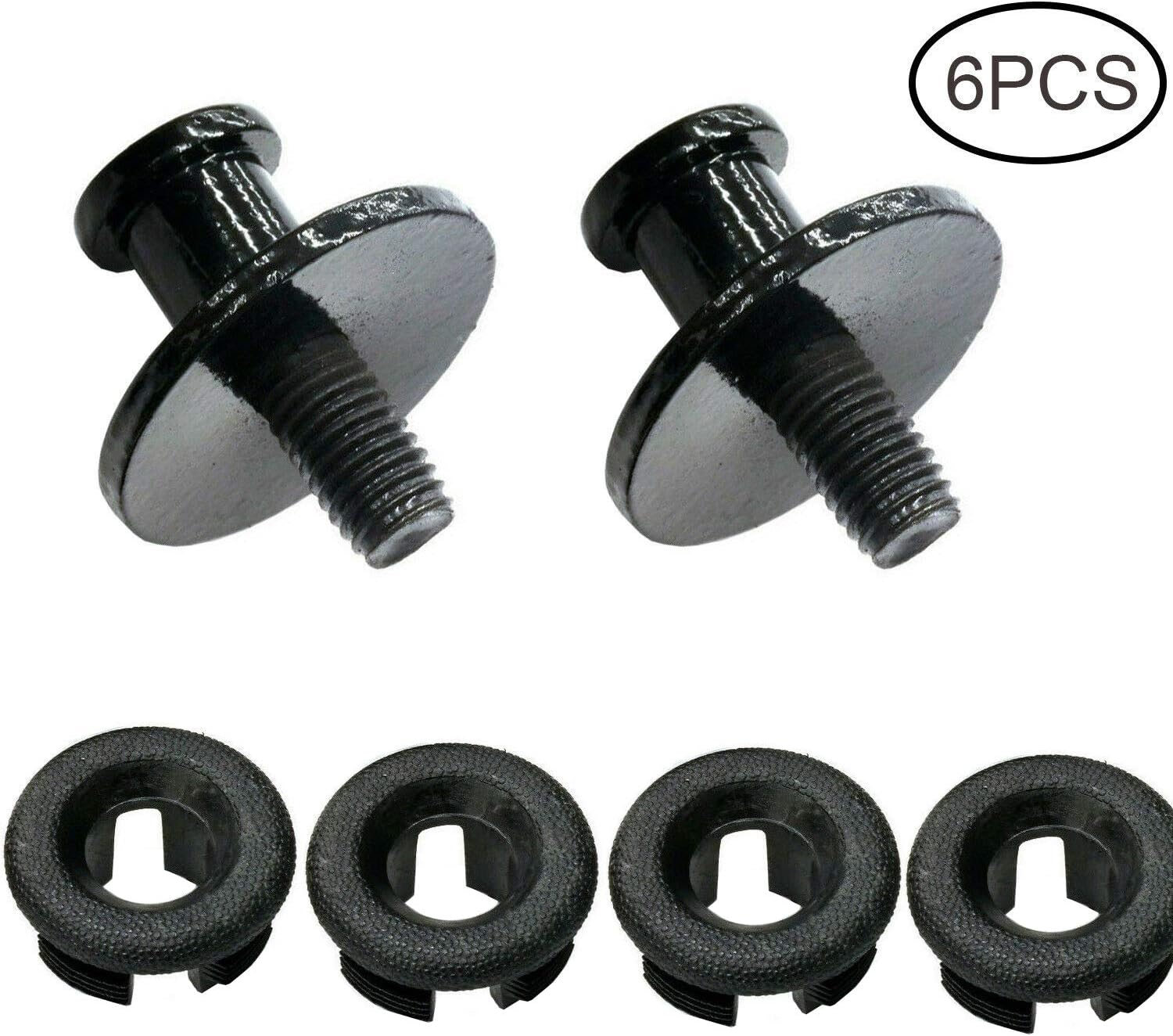 Truck Bed Extender Installation Mounting Hardware Kit For 2004-2008 Ford F-150 4.2L 4.6L 5.4L V6 V8 2 Striker Pivot Bolts & 4 Bushings
