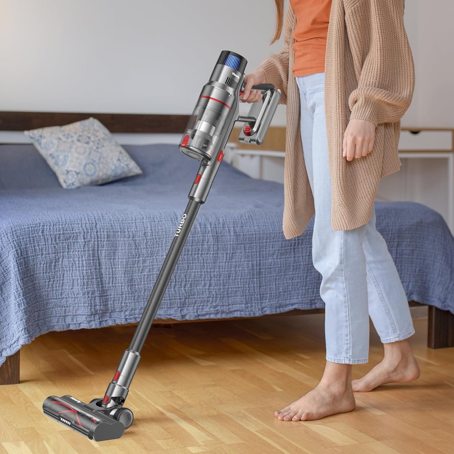 Vistefly V15 flexible floor head movement