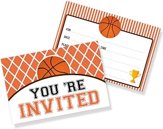 WeBenison Basketball Birthday Sport Party Invitation Cards Baby Shower Greeting Cards Boys Kids Birthday Party Invitations You're Invited Basketball Cards - 30 Invitations