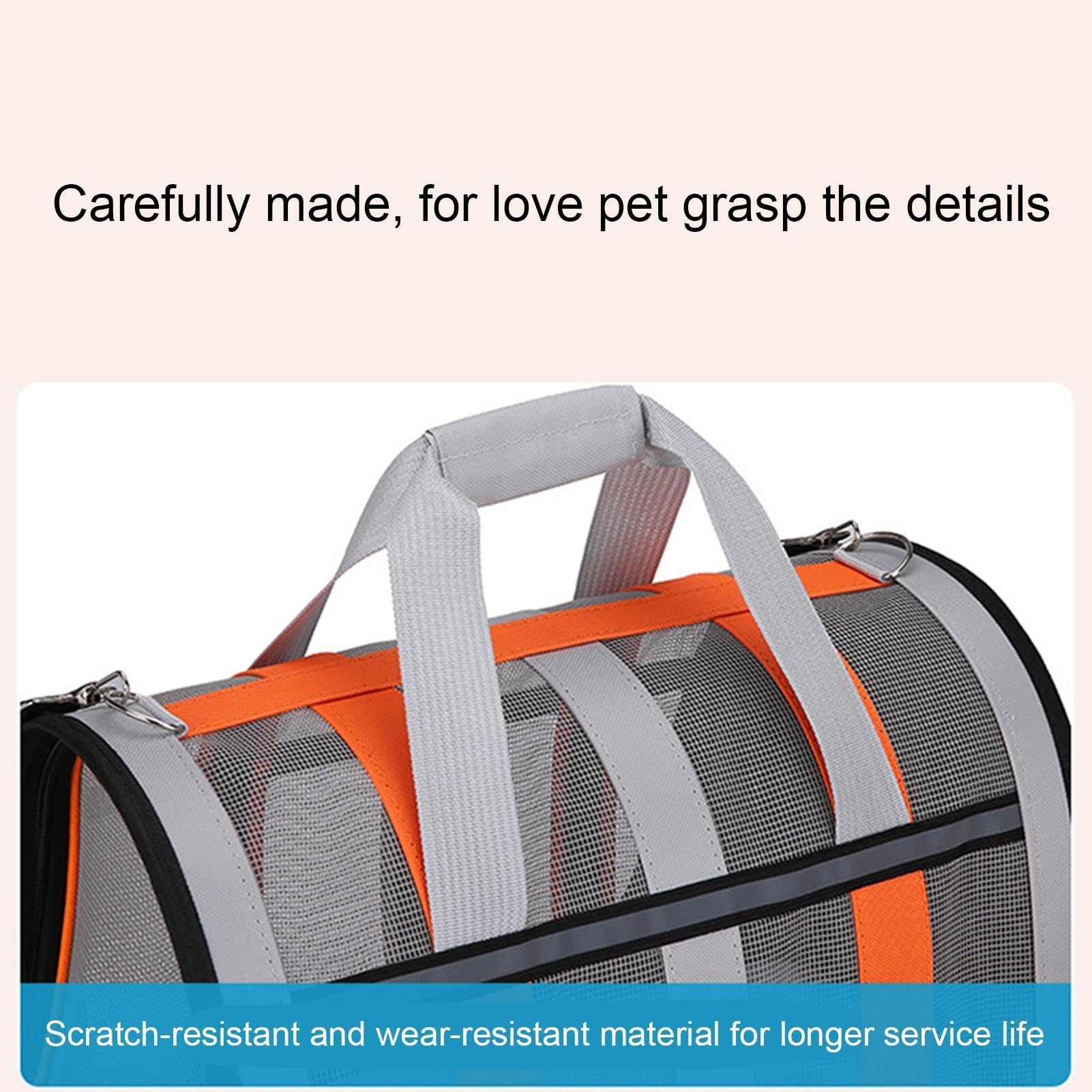 Trasportino portatile per animali domestici, borsa per animali domestici | Borsa da trasporto per animali dal design unico con cerniera per viaggi