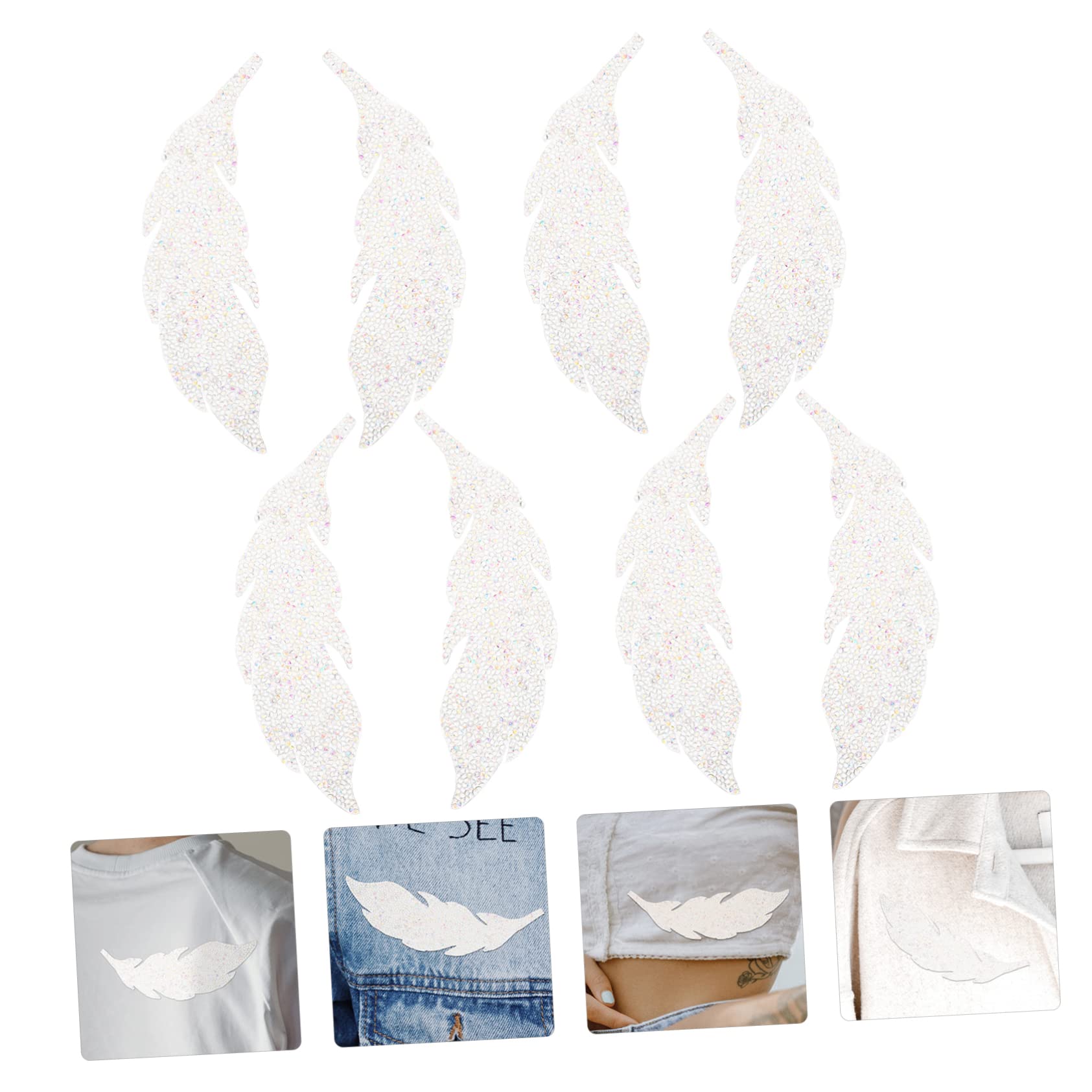 STOBOK 12paare Wasserfeste Stoffaufnäher Dekorative Kleidungspatches Mit Strass Für Jacken Hüte Und Taschen Fashion Zubehör