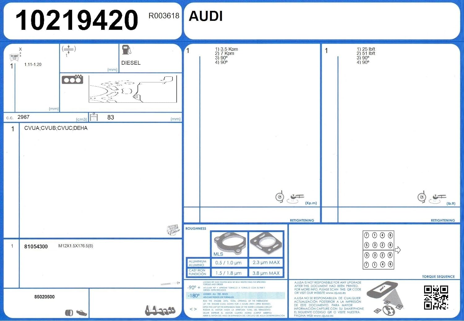 Gasket, Cylinder Head