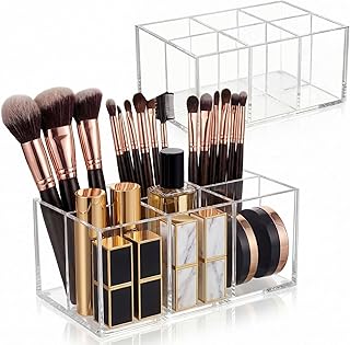 Zhehao Paquete de 2 soportes de acrílico tran...