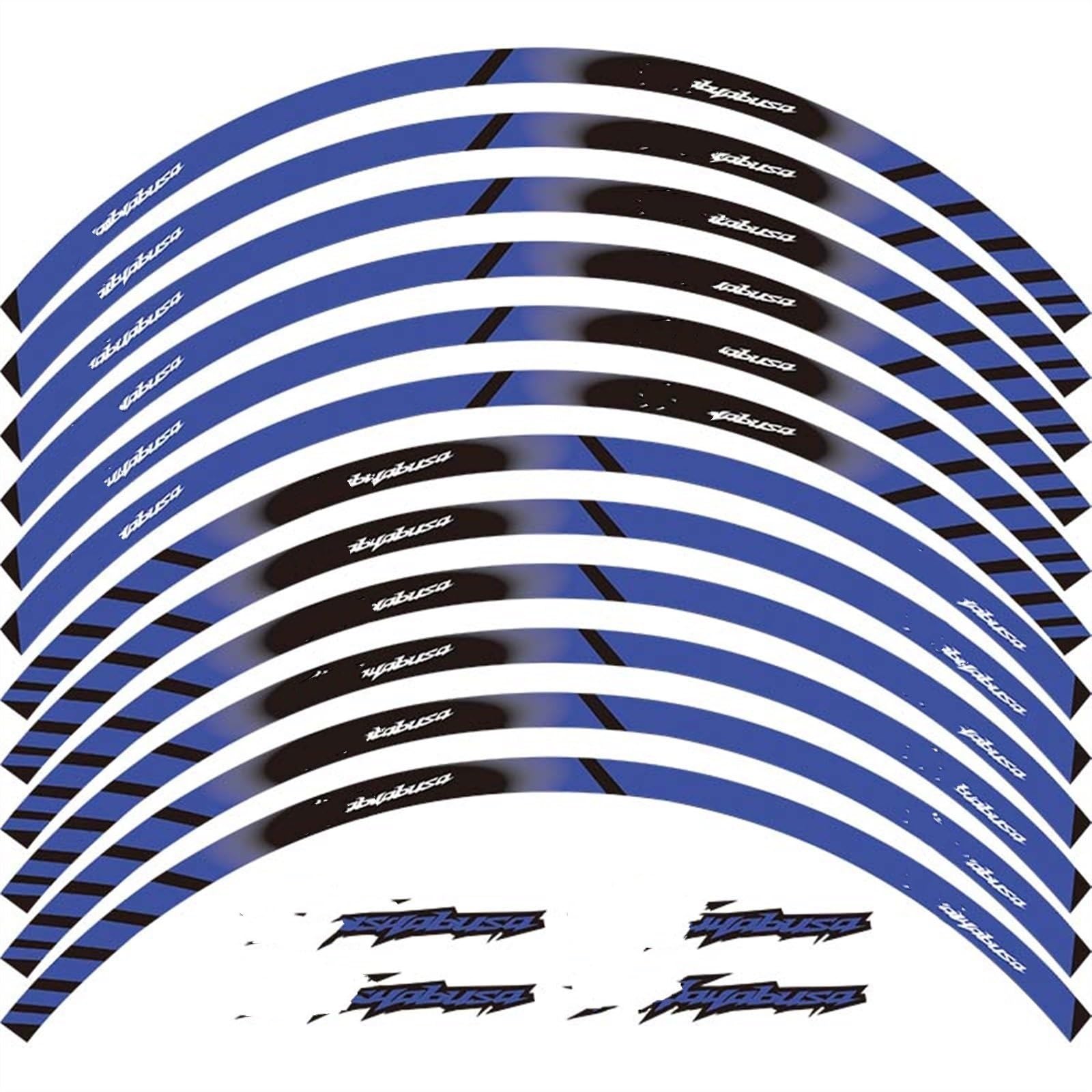 Motorcycle Wheel Sticker Rim Decal Hub Stripe Tape for Suzuki Hayabusa GSXR1300 GSX1300R GSXR1300R Decorative(Color2)