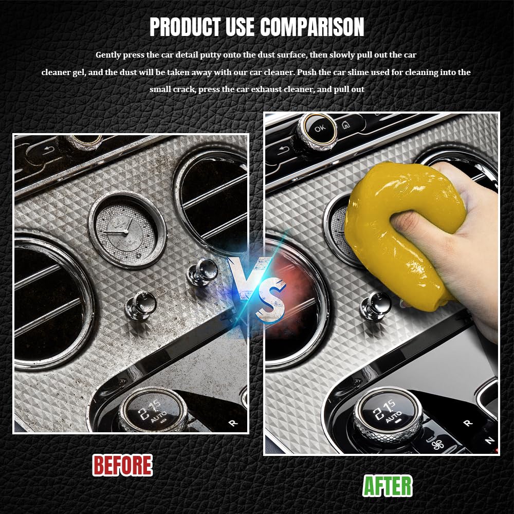 Gel de limpieza de coche, suministros de limpieza de coche, masilla de limpieza de coche, kit universal de limpieza de automóviles, herramientas de detalles de automóviles, accesorios para
