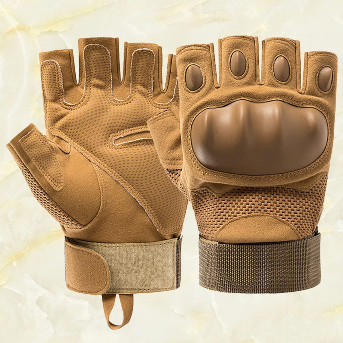BESPORTBLE 3pares Guantes De Ciclismo De Dedo Resistentes Al y Antideslizantes para y Actividades Unisex XL Color Khaki