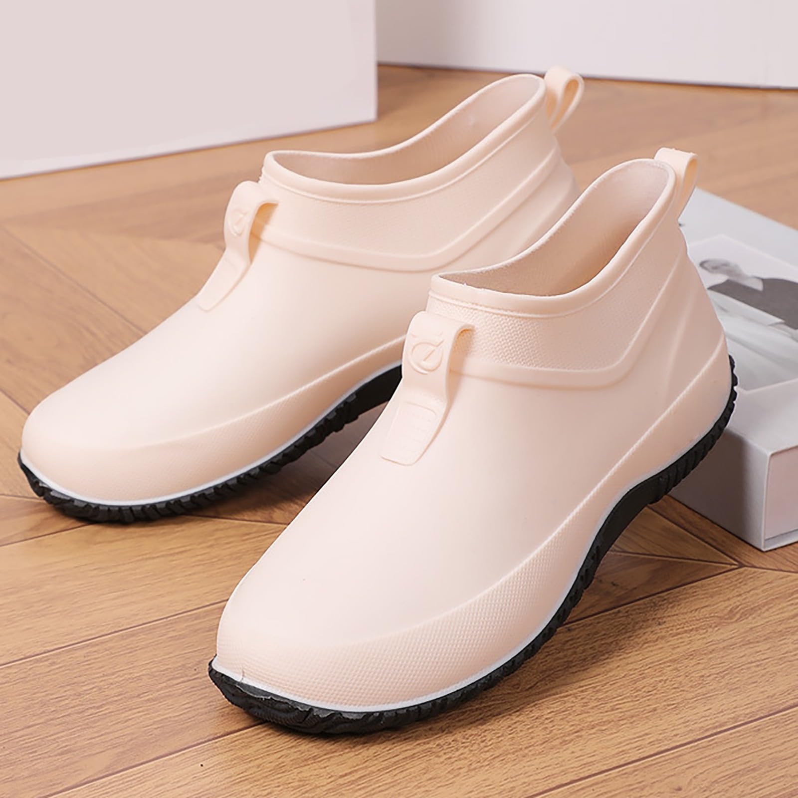 Botas de goma para mujer impermeables antideslizantes botines de jardín