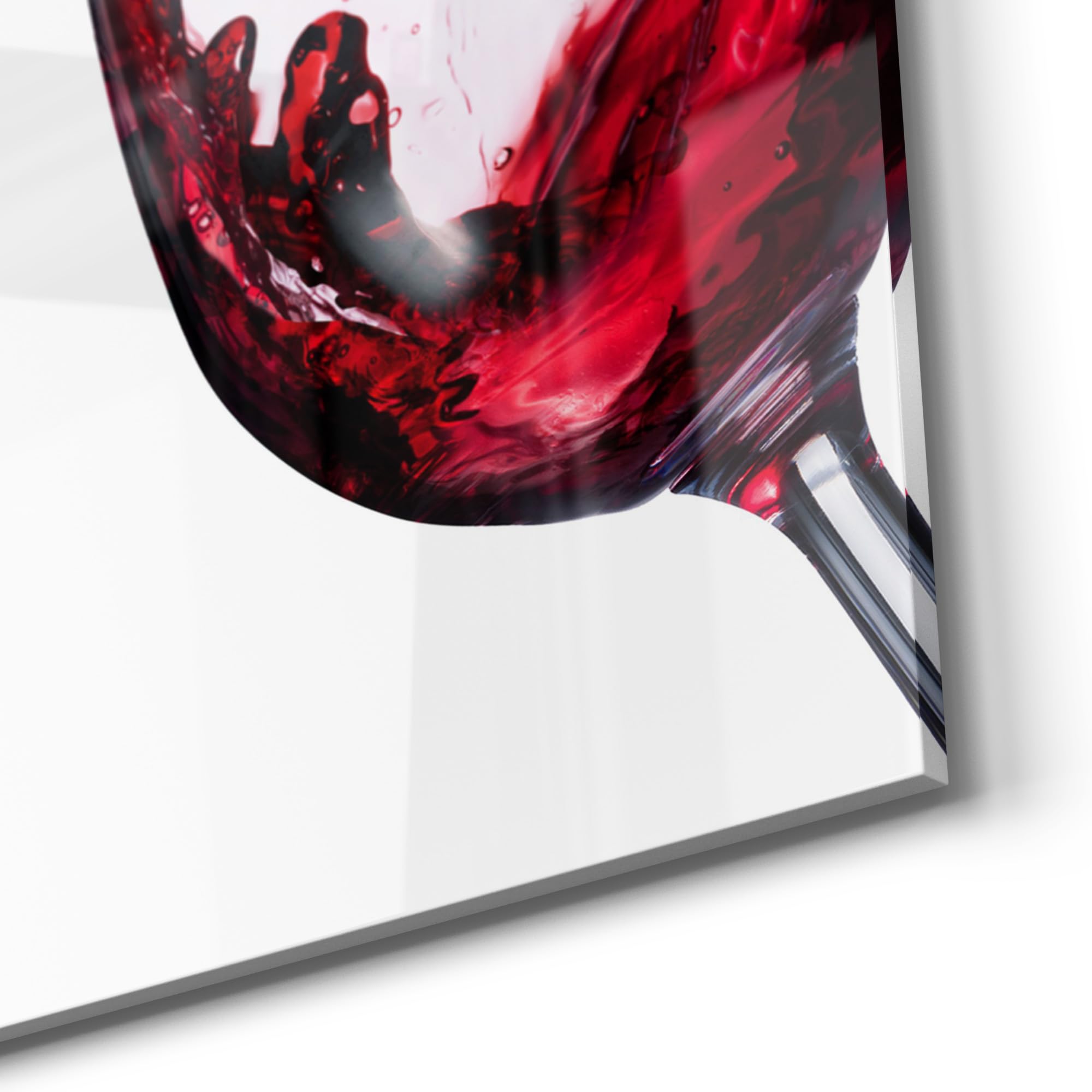 DEQORI Glas-Magnettafel | 50x100 cm groß | Motiv Weinherz beim Anstoßen | Memo-Board aus Glas | Magnetboard inkl. Magnete, Stift & Tuch für Küche & Büro | Tafel magnetisch & beschreibbar