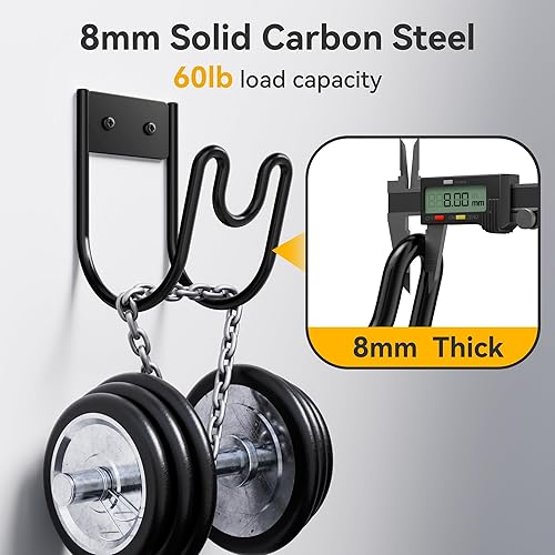 Miniatura 4 de Soporte de pared para manguera de jardín, colgador de manguera de agua, resistente para cables de extensión, manguera de vacío