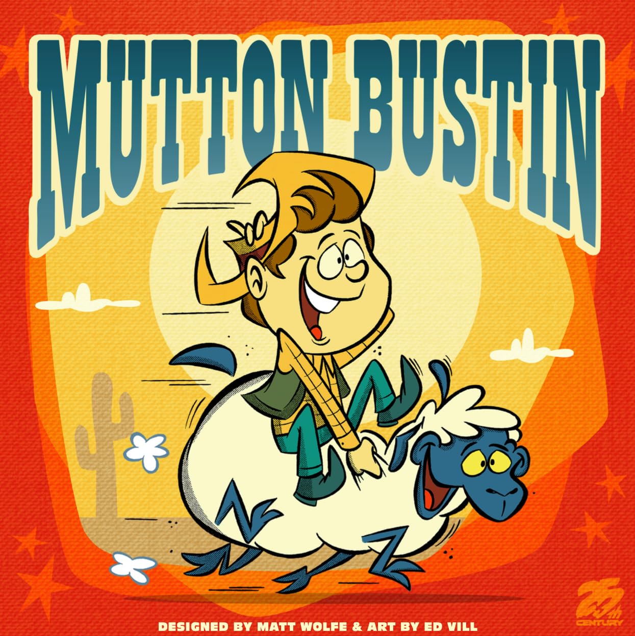 Mutton Bustin, Party Board Game for 2 to 4 Players - 25th Century Games