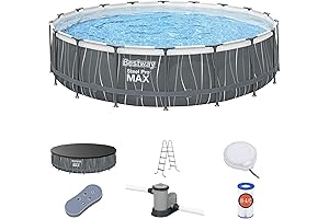Coleman Power Steel 18ft x 48in Round Above Ground Pool Set with...