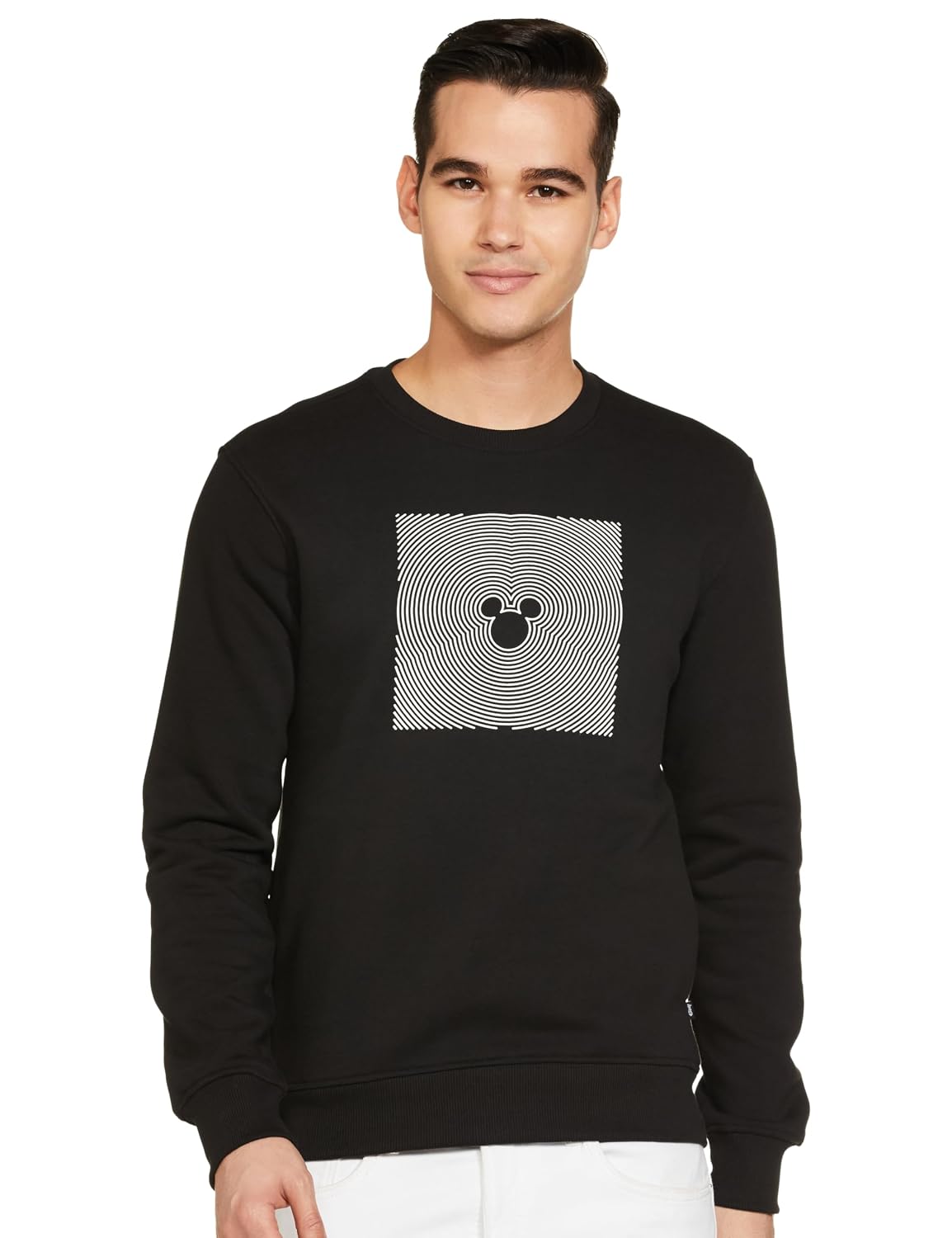 Amazon Brand - Symbol Men Cotton Blend Heavy Weight Round Neck Sweatshirt (Available in Marvel & Disney Graphics) (Regular Fit)