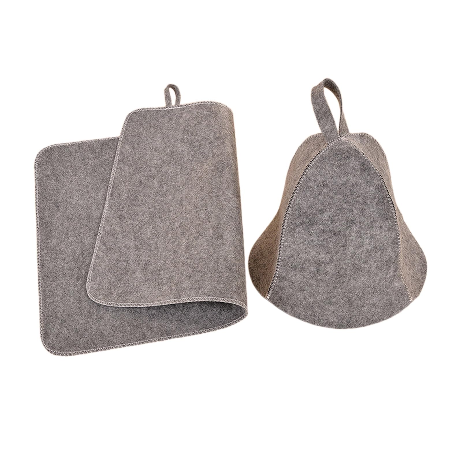 NUEAYMS Anti Heat Sauna Hat Thicken Wool Felt Shower Cap Hair Turban Quickly Towel Drying Towel Hats Sauna Bathroom Accessories Sauna Hat