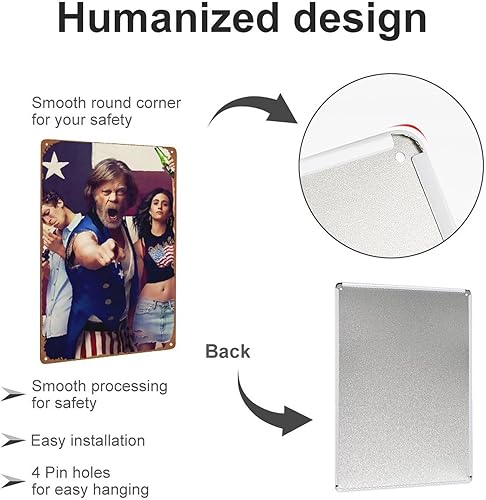 Miniatura 3 de Shameless - Cartel de metal retro para decoración de pared para el hogar, calle, puerta, bares, club