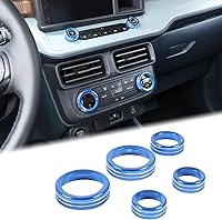 Vista 1 de Aunginsy Cubierta circular para botón de volumen de aire acondicionado de consola central, compatible con Ford Maverick 2022-2024, botón