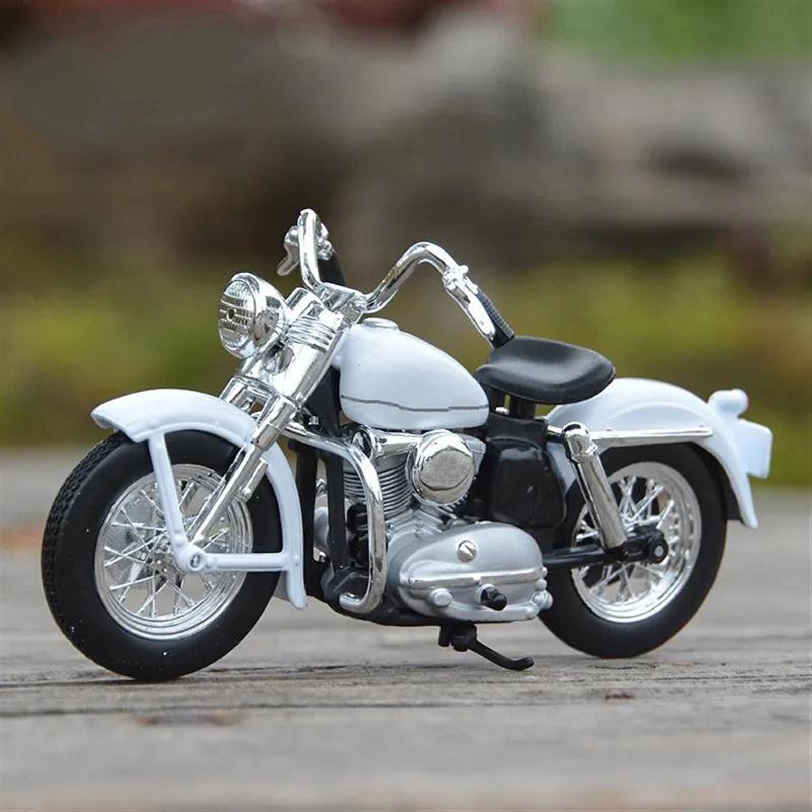 SEYXF Motorbike Toy 1:18 for Harley for Davidson K 1952 Motorcycle Model Die Cast Vehicles Collectible Toys(White)