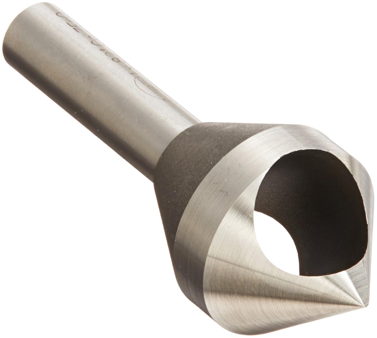 KEO 53515 Cobalt Steel Single-End Countersink, Uncoated (Bright) Finish, 82 Degree Point Angle, Round Shank, 3/8 Shank Diameter, 1 Body Diameter