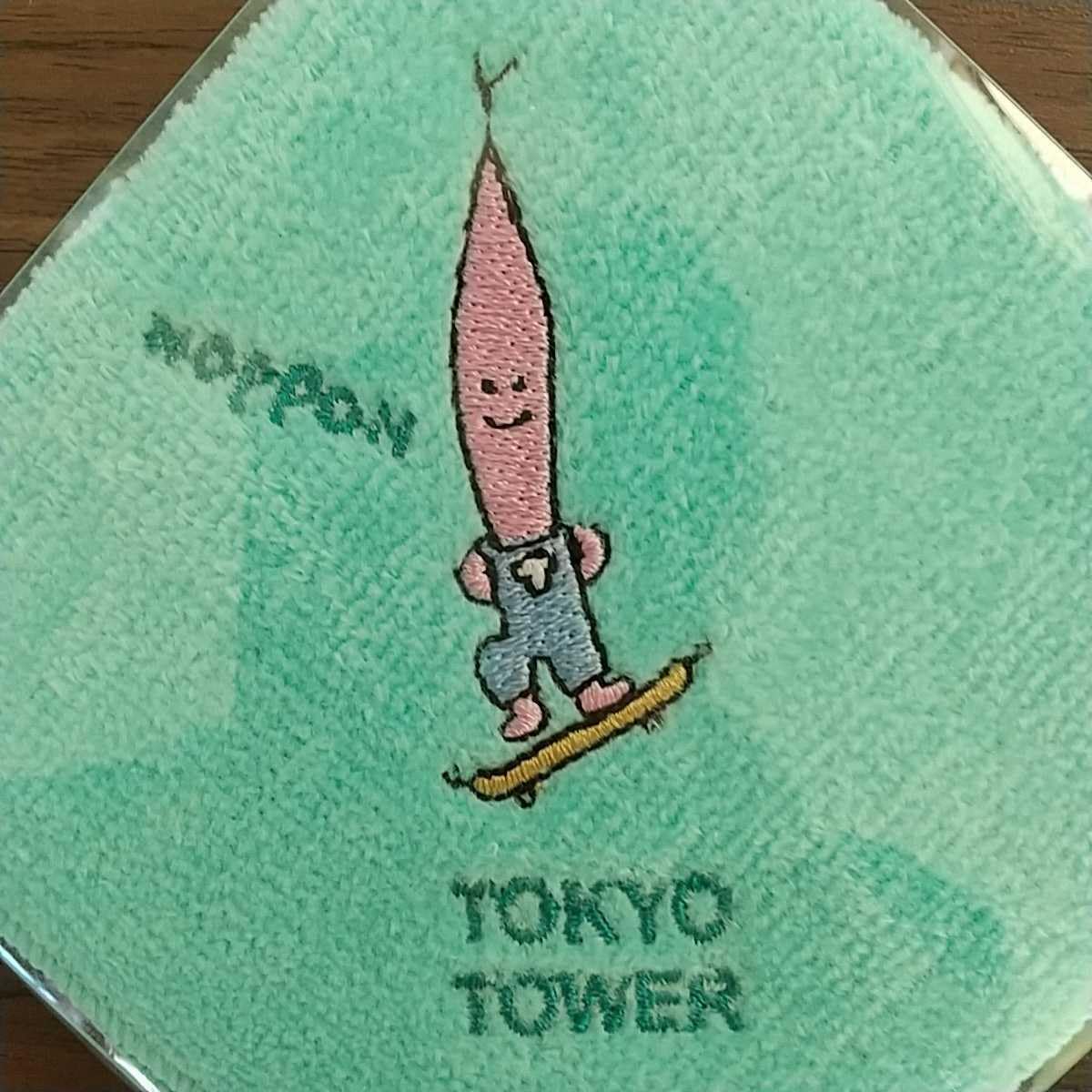 Amazon.co.jp: TOKYO TOWER ノッポン タオル ミニハンカチ 東京タワー 