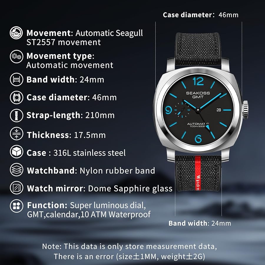 SEA-GULL Reloj De Gaviota Automático Para Hombre, Reloj Mecánico De Perspectiva Hueca Con Esfera Grande, Impermeable, 2022, Azul-2, Moderno