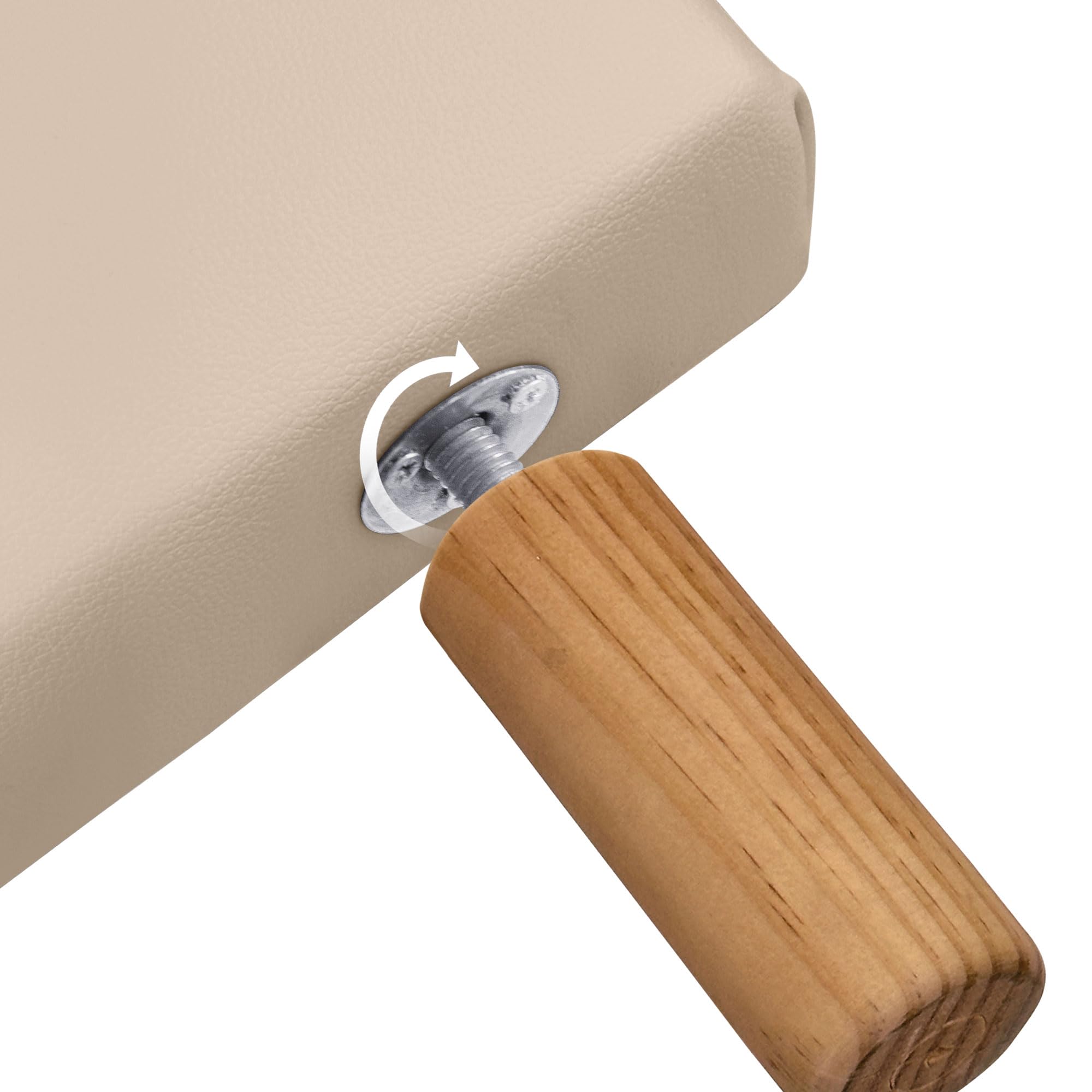 DHOME Cabecero de Polipiel o Tela Aqualine Liso hasta el Suelo cabeceros Cabezal tapizado Cama (160x120cm (150/160), Polipiel Beige)