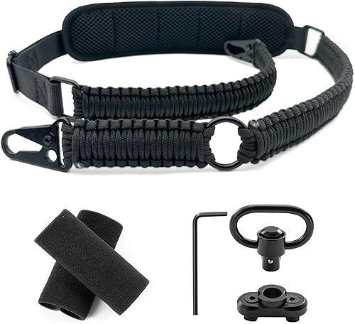 Eslinga Paracord con almohadilla para el hombro y soporte de honda QD, honda QD de 2 puntos