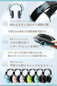 Amazon.co.jp: [ra kuras] 小児科医 推奨モデル イヤーマフ 防音