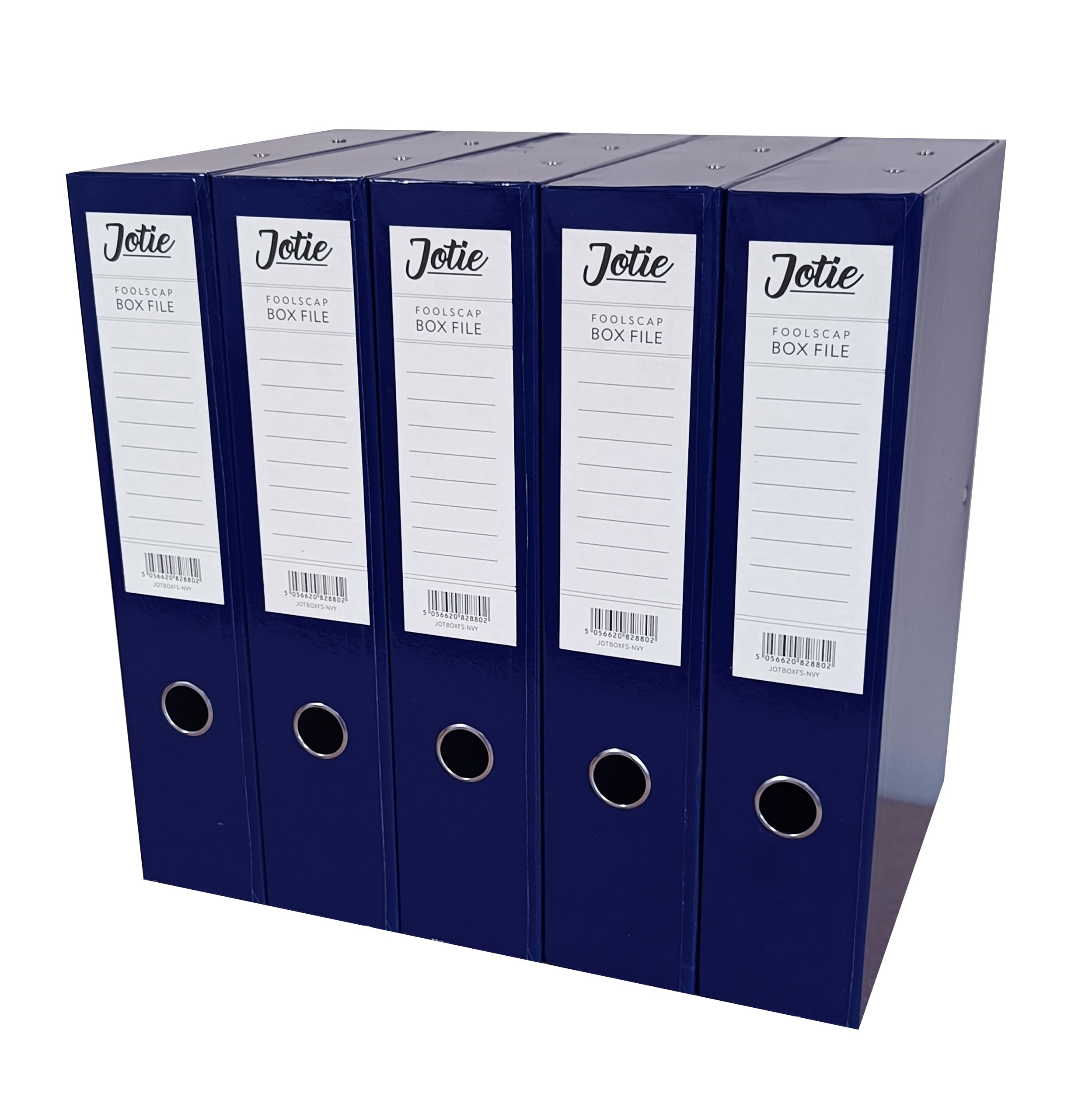 Box File with Lock Spring Ring Pull & Catch Glossy Finish 75mm Spine Ideal Document Organiser for Office School Paperwork Storage Foolscap Box Files