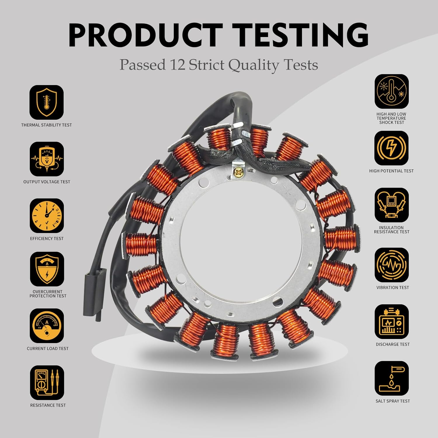 VOLTIZER 2808502-S 2575507-S 2508505 Replacement | 25AMP Charging Stator Kit for Kohler M18–M20, CH/CS/CV/KT/ECV Series Engines (15–27HP) Magneto Coil with Connectors