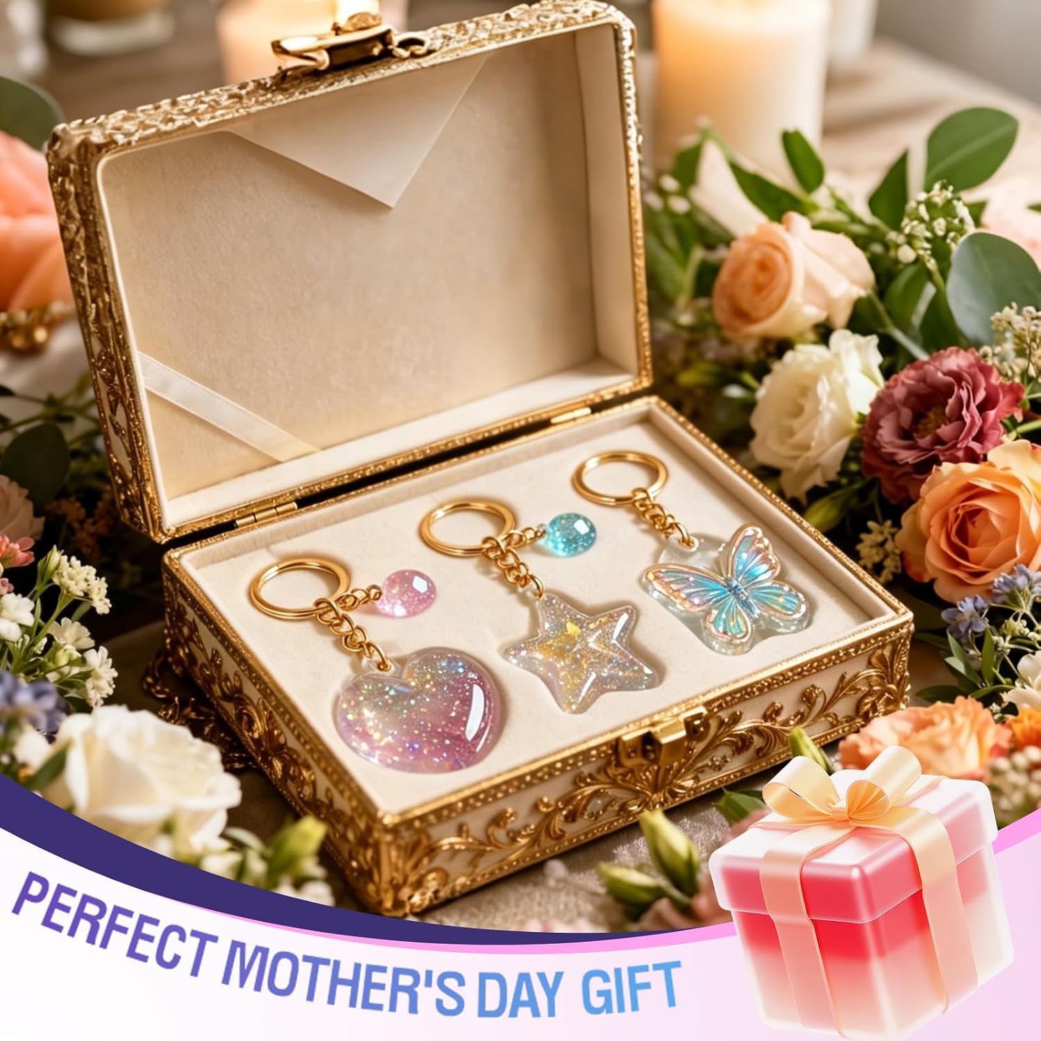 UV Resin Jewelry Making Kit, 300 PCS All-in one Crystal Clear UV Resin Kit, UV Resin Molds, DIY Resin Starter Kit for Keychain and Earring (250, Grams)