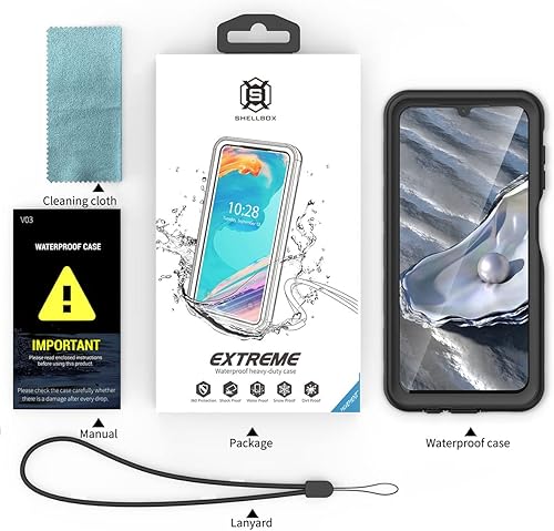 Miniatura 8 de AICase Funda impermeable para Samsung Galaxy A14 5G, transparente, a prueba de agua, a prueba de golpes, a prueba de polvo, a prueba de nieve,