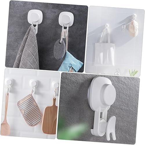 Miniatura 3 de Zerodeko 2 ganchos de ventosa al vacío, ganchos de ventosa resistentes, ganchos de succión de alta resistencia, ganchos de succión al vacío, ganchos