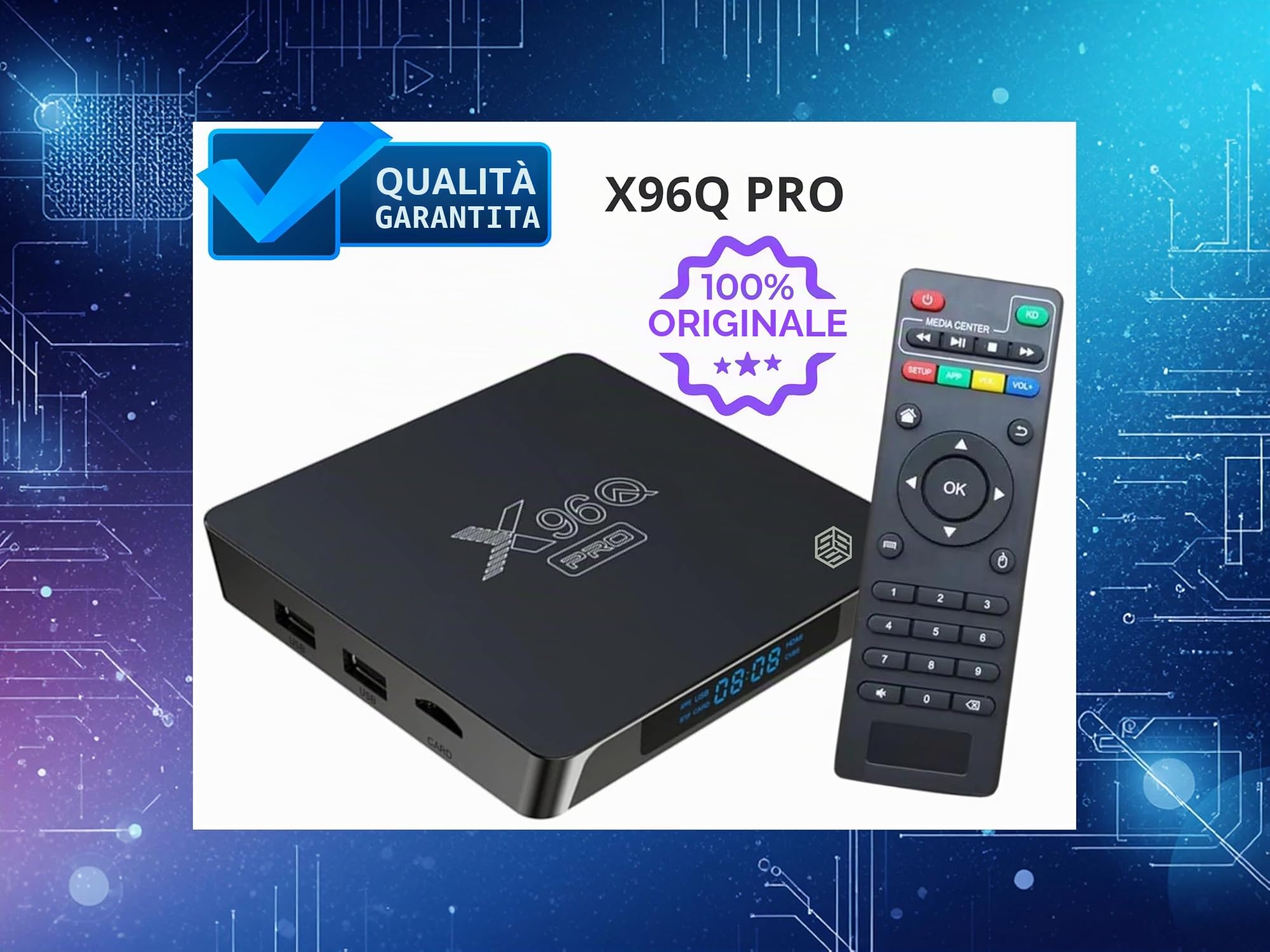 Modèle QPro Meilleur Android IPTV Box X-96 Android 10.0, boitier Smart Streaming Video Ultra HD 4K, 2g/16g, WiFi..…