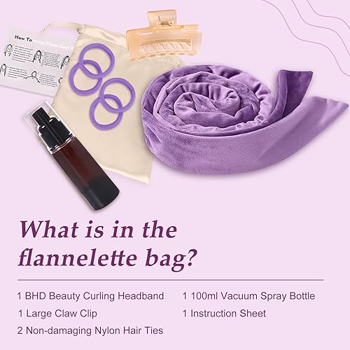 Miniatura 6 de Rizador de pelo sin calor, juego de 8 piezas, 70.8 pulgadas, extra largo, sin calor, rulos de pelo con los que puedes dormir con cinta rizadora de