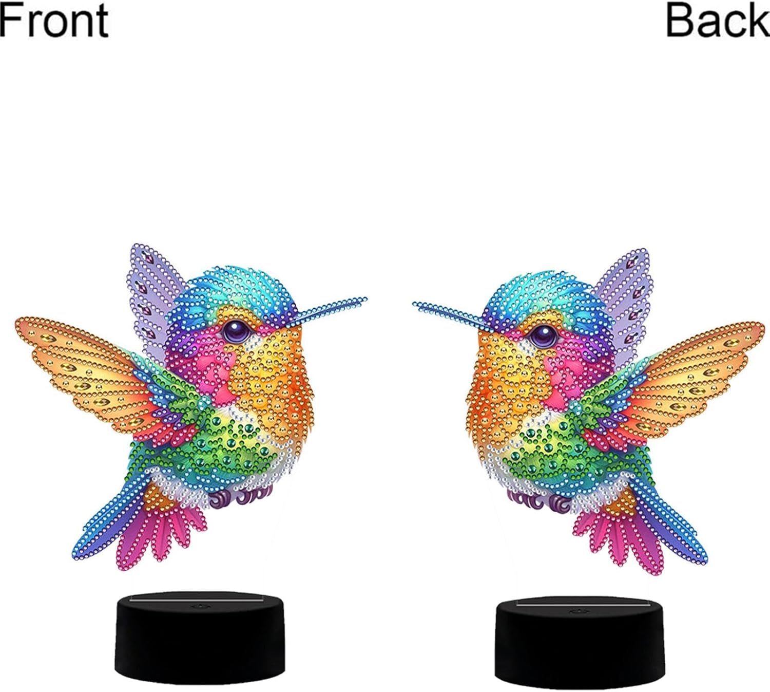 Animal Painting LED Lamp with Tools DIY Painting Table Lamp Acrylic for Bedroom Living Room Home Office
