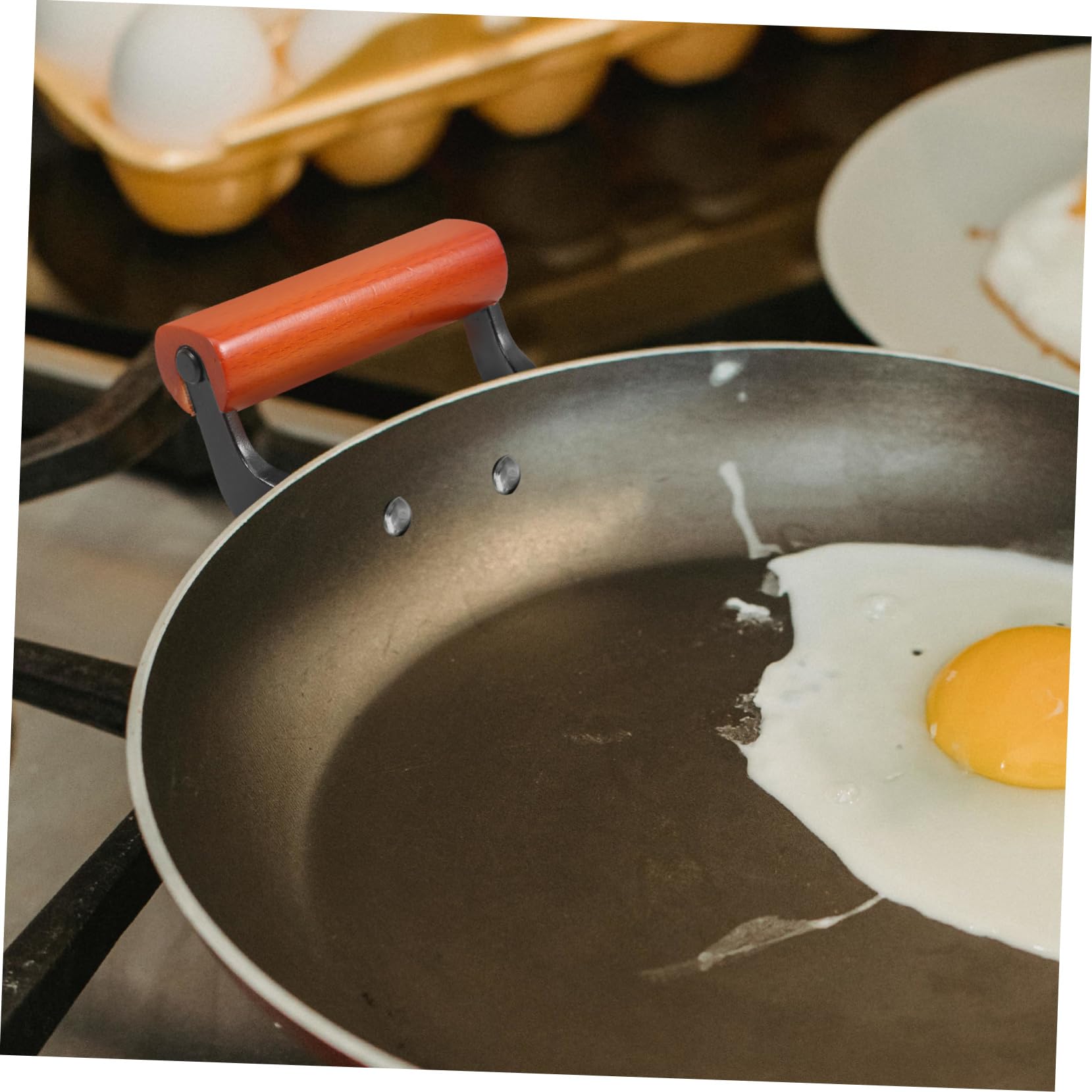 SOLUSTRE 5 Sätze Ersatzgriff Für Töpfe Rutschfester Scald Griff Für Dampftöpfe Und Kochgeschirr Hitzebeständig Aus Stabiler Aluminium Und Konstruktion 2 Stücke * 5